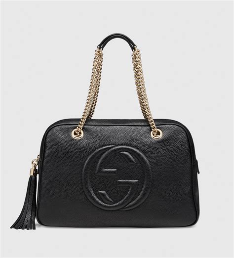 2480 x 520 gucci|gucci leather shoulder bag.